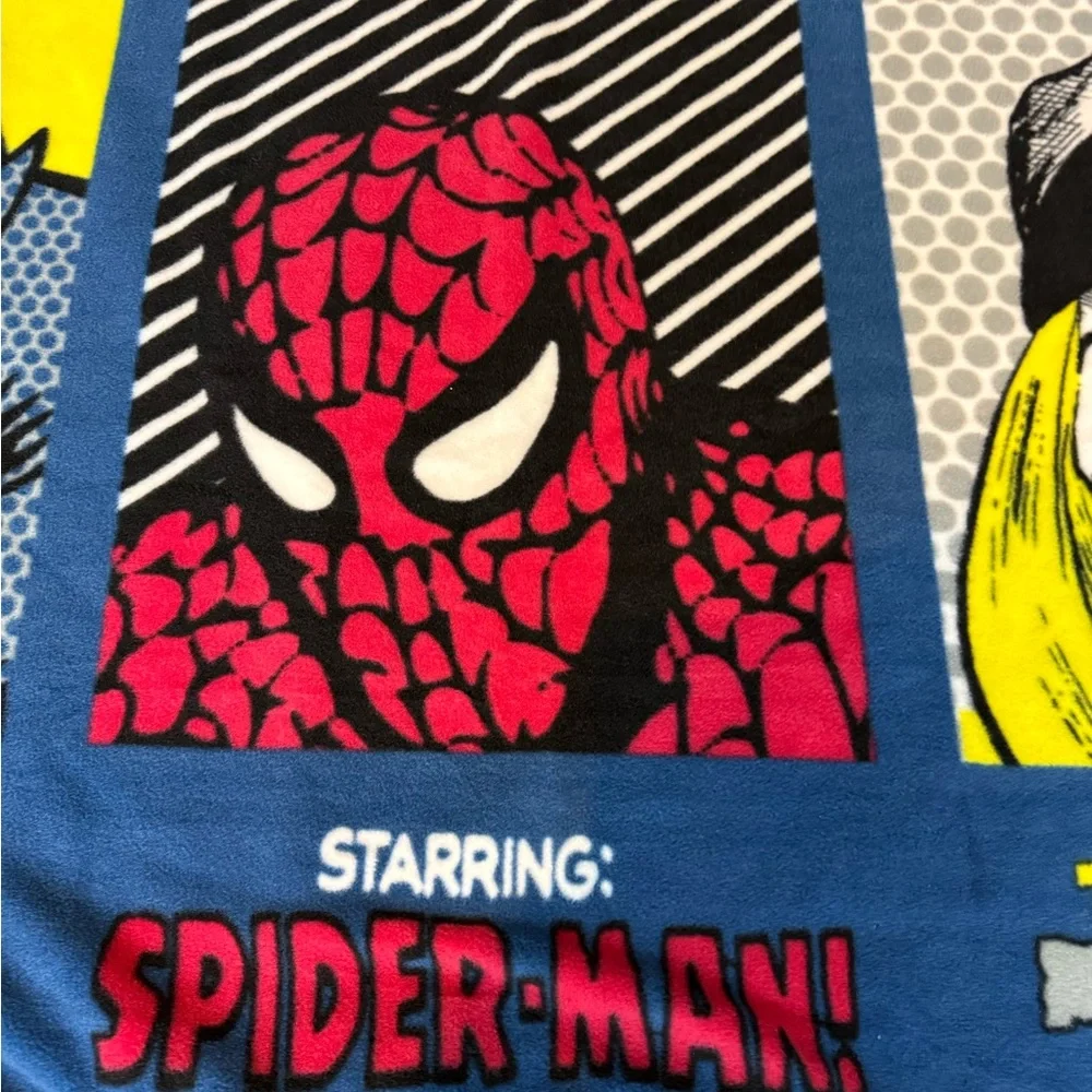 Kids Marvel Heroes Fleece Blanket 63x53in - Picture 8 of 13